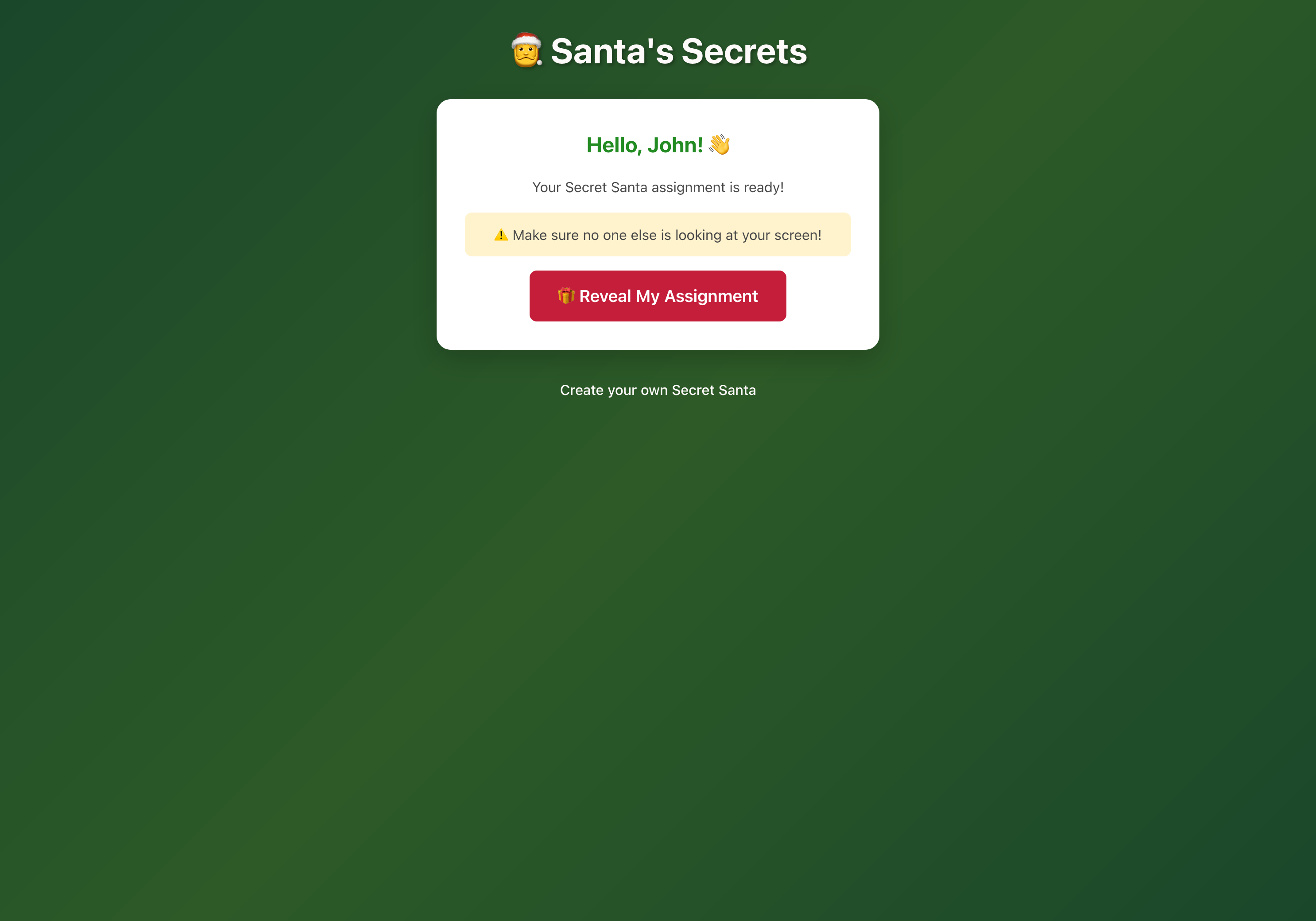 Assignment Pre-Reveal